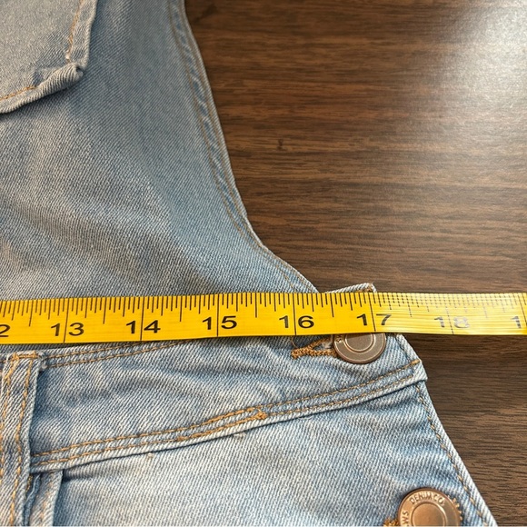 Streetwear Society Sky Blue Distressed Overalls (Junior) 13 - Picture 9 of 12